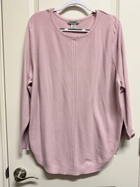 Poppy & Whimsy Lightweight Crewneck Sweater - Dusty Pink